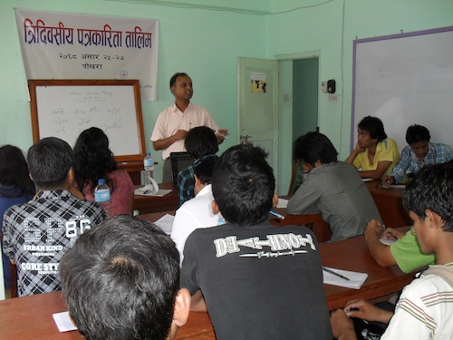 अनिजको जनजाति पत्रकारलाई  खोज तालिम सुरु