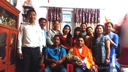 समाजसेवी गुरुङलाई स्वागत तथा सम्मान