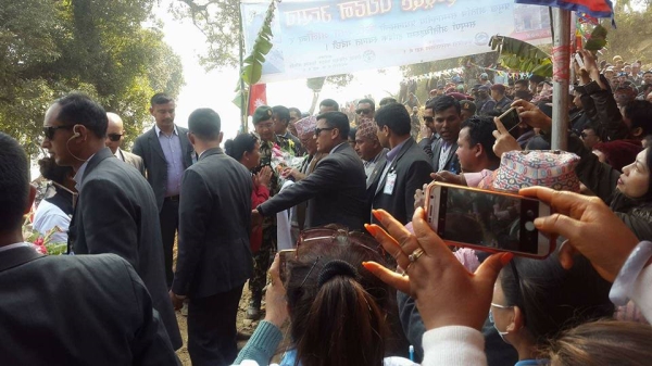 प्रधानमन्त्री ओलीलाई लाफा भिलेजमा भव्य स्वागत