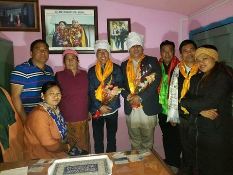 सांसद विष्ट र दोहोरी गायक गुरुङलाई मिलन फाउण्डेशनको सम्मान