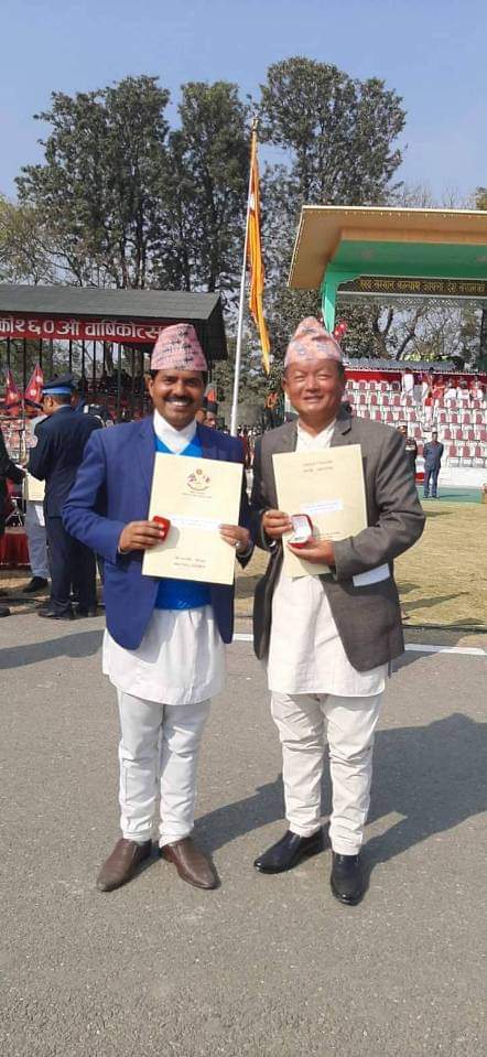 यलम्बर टाईम्सका दिपिन राई सम्मानित