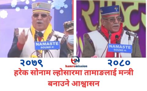 प्रचण्डजी! अब उत्पिडितहरू अधिकार माग्ने ठाउँमा हाेईन अधिकार दिने ठाउँमा रहन चाहान्छन् है।