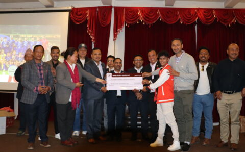 नेपाल स्पोर्टस फेलोसिपद्वारा वाफ च्याम्पियनसिप उपविजेता नेपाली टोलीलाई सम्मान