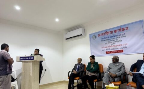 श्रमिकका समस्याबारे मन्त्रीसाहसँगगरेअन्तरक्रिया