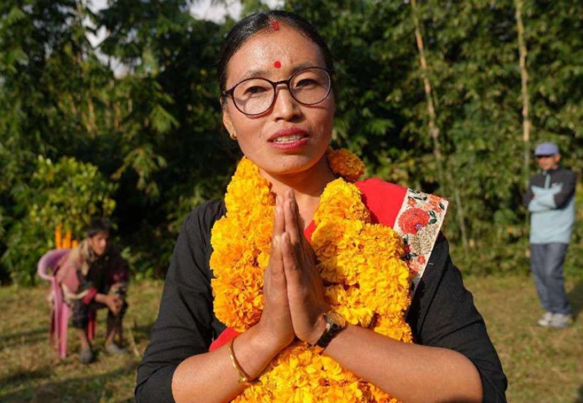 अघिल्लो निर्वाचनमा ४ मतले हारेकि ताप्लेजुङको सिरिजंगा-३ मा कुमारी साउदेनले जितिन