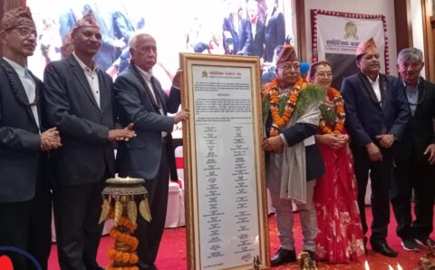 कवि-कलाकार नरेन्द्रबहादुर श्रेष्ठको अभिनन्दन