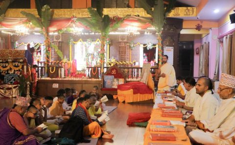 कृष्णजन्माष्टमीमा भोटेकोशी बाढीपीडितका लागि भक्तपुरको पञ्चमहालक्ष्मीमा विशेष अनुष्ठान